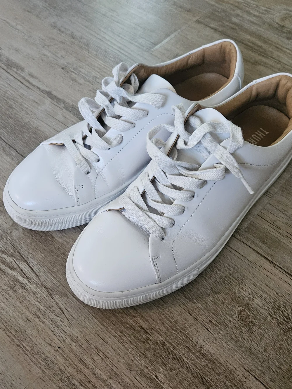 Thursday Boot Company Men's White Leather Everyday Sneakers Size 9 US